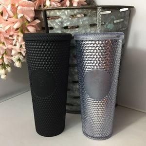 Starbucks 2019 Studded Matte Black & Rose Gold